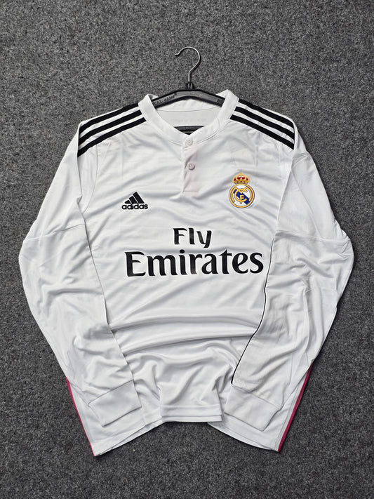 REAL MADRID 2014/15 RETRO HOME JERSEY FULL SLEEVES