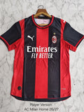 AC MILAN 26/27 HOME PLAYER VERSION JERSEY