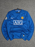 MANCHESTER UNITED 2008/09 AWAY RETRO JERSEY FULL SLEEVES