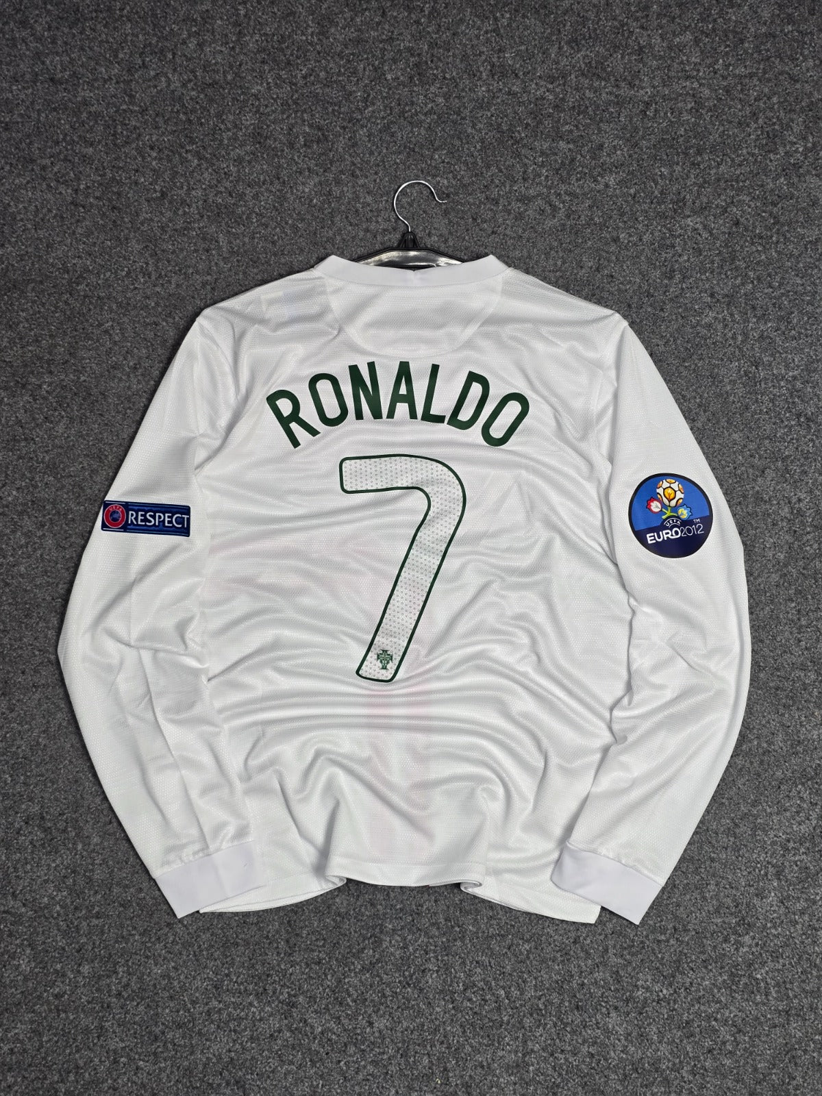 PORTUGAL EURO 2012 RETRO AWAY JERSEY FULL SLEEVES
